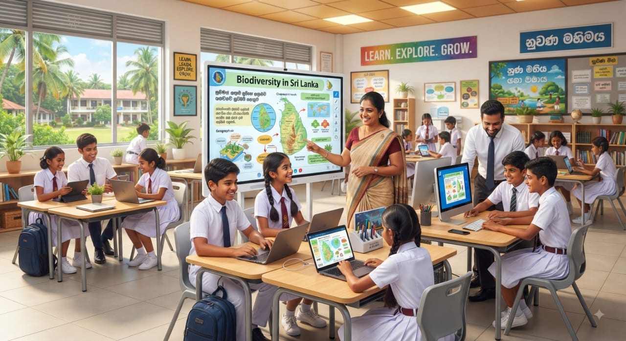 Mah Andarawa K.V. school learning environment